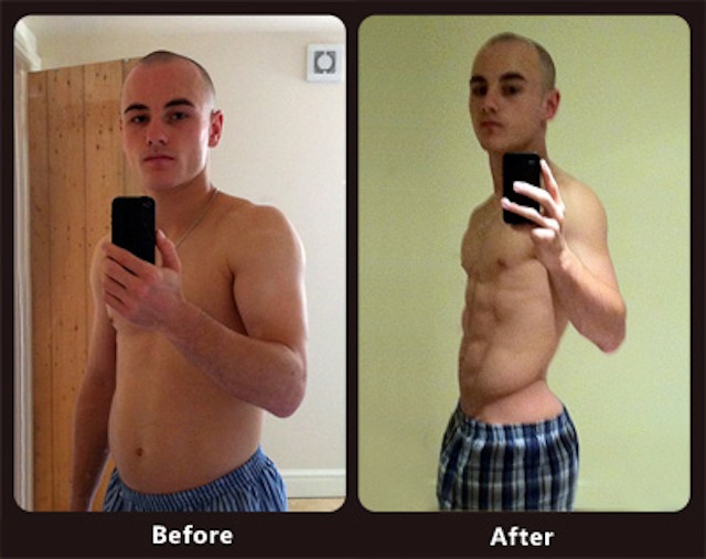 Fat Loss Before and After Men